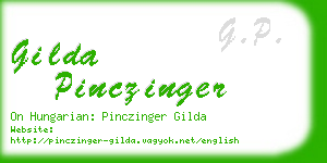 gilda pinczinger business card